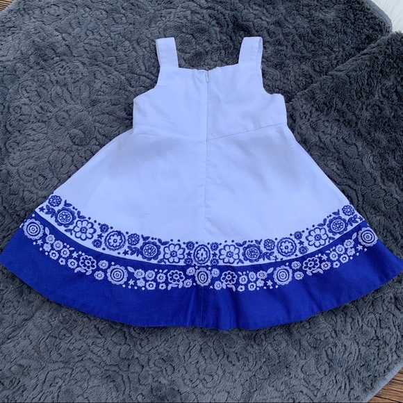 The Children’s Place Floral White & Blue Summer Dress Girls Size 3T - Picture 9 of 9